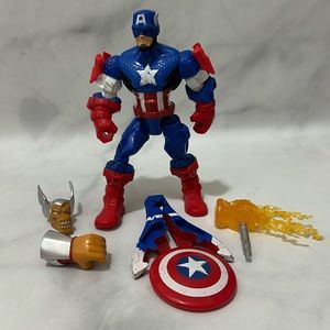 Marvel Super Hero Mashers Captain America Avengers 6" Action Figure